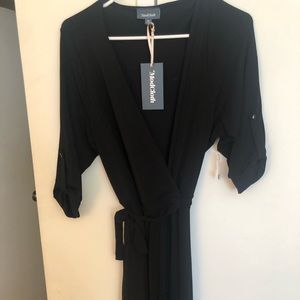 ModCloth Black Wrap Dress